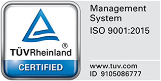 TÜV Rheinland ISO 9001:2015 certification