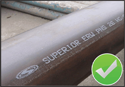 Superior pipe marking