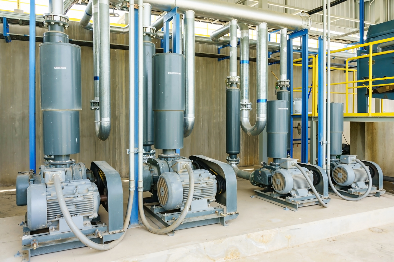 GI Pipes in a waste water treatment plant