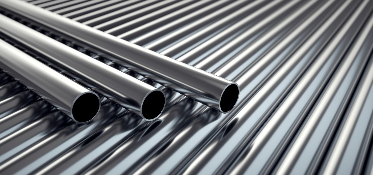 Stainless steel tubes.